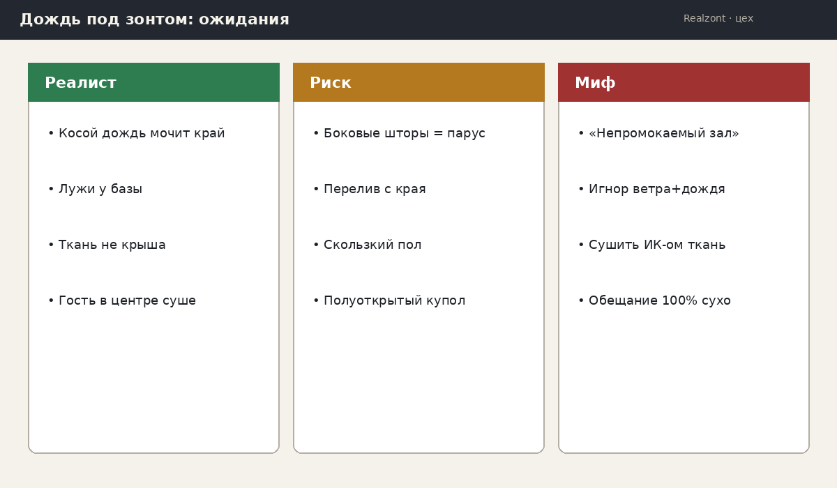 Ожидания дождь