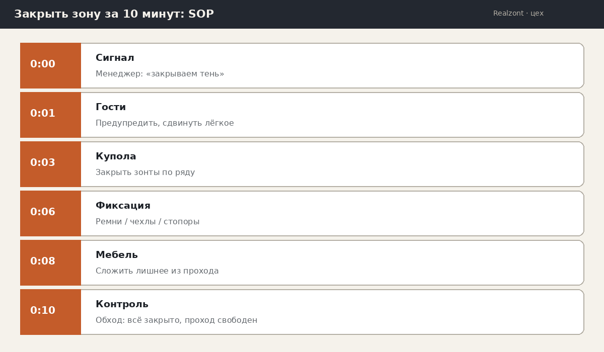 SOP 10 минут